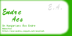 endre acs business card